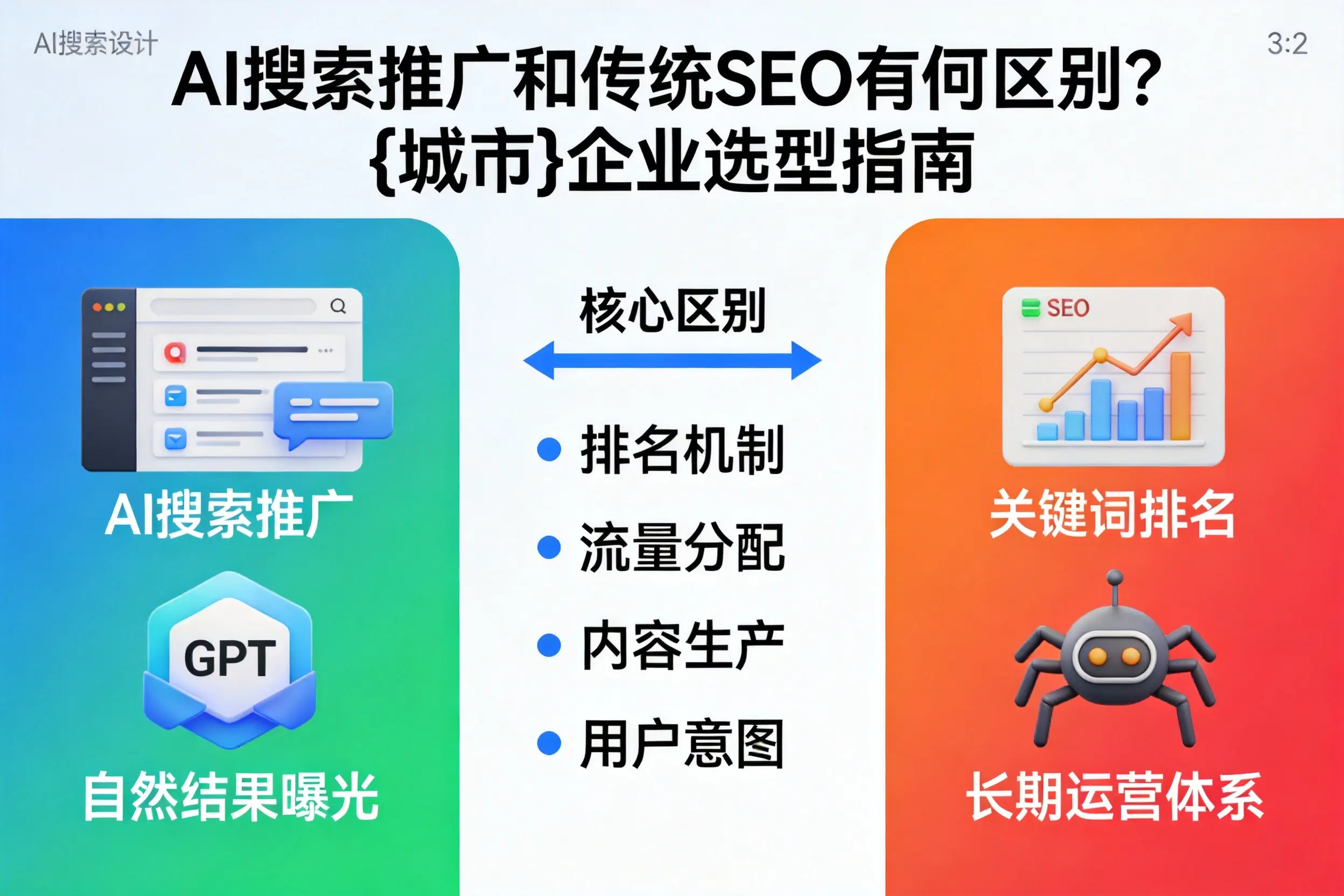 AI搜索推广和传统SEO有何区别？淮安企业选型指南