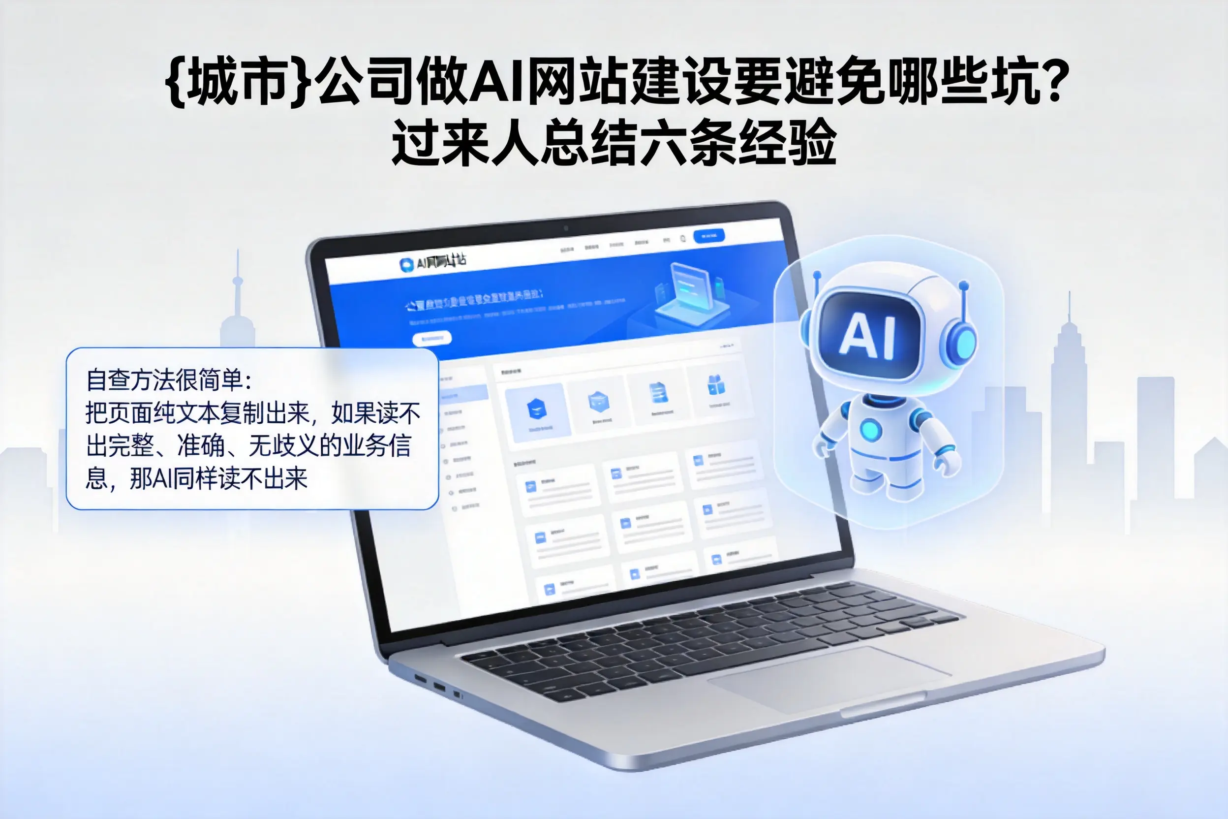 淮安公司做AI网站建设要避免哪些坑？过来人总结六条经验