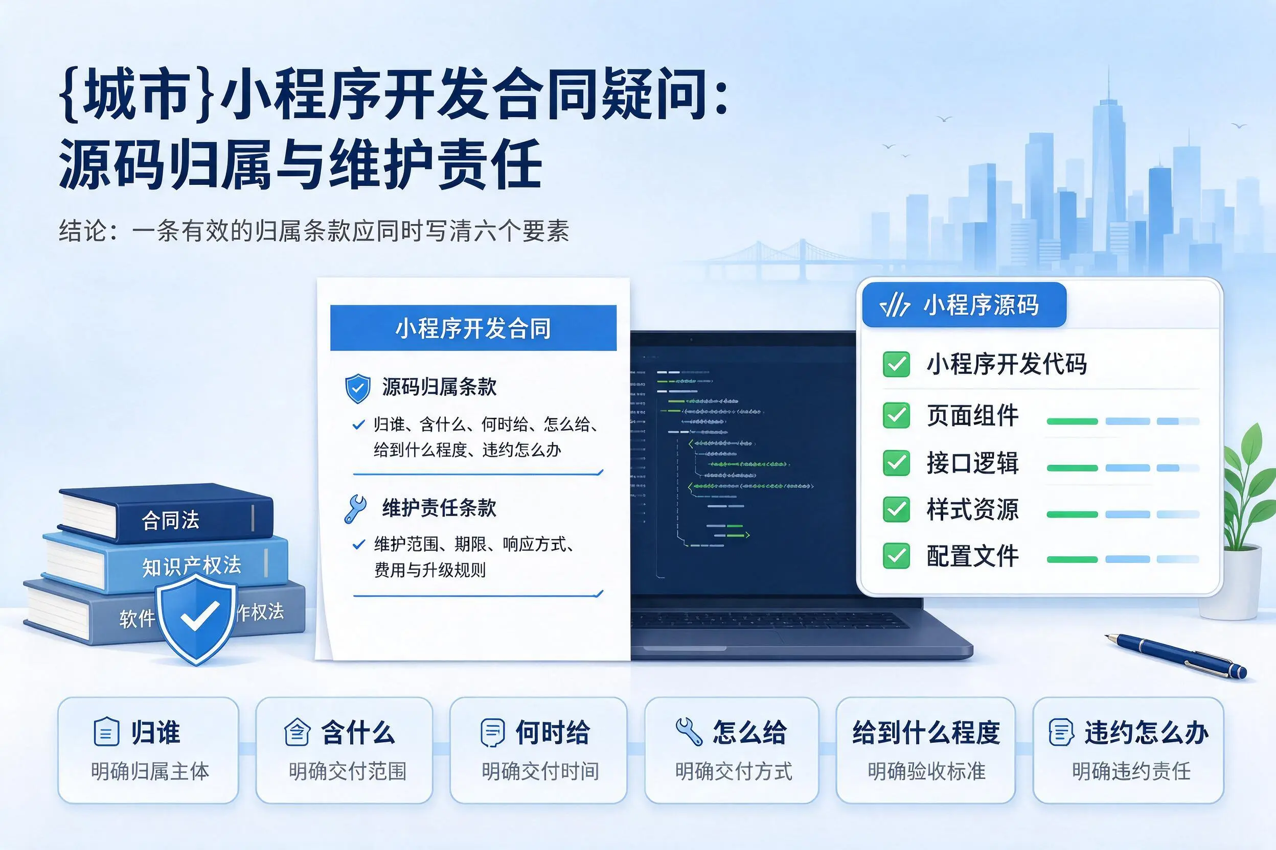 淮安小程序开发合同疑问:源码归属与维护责任