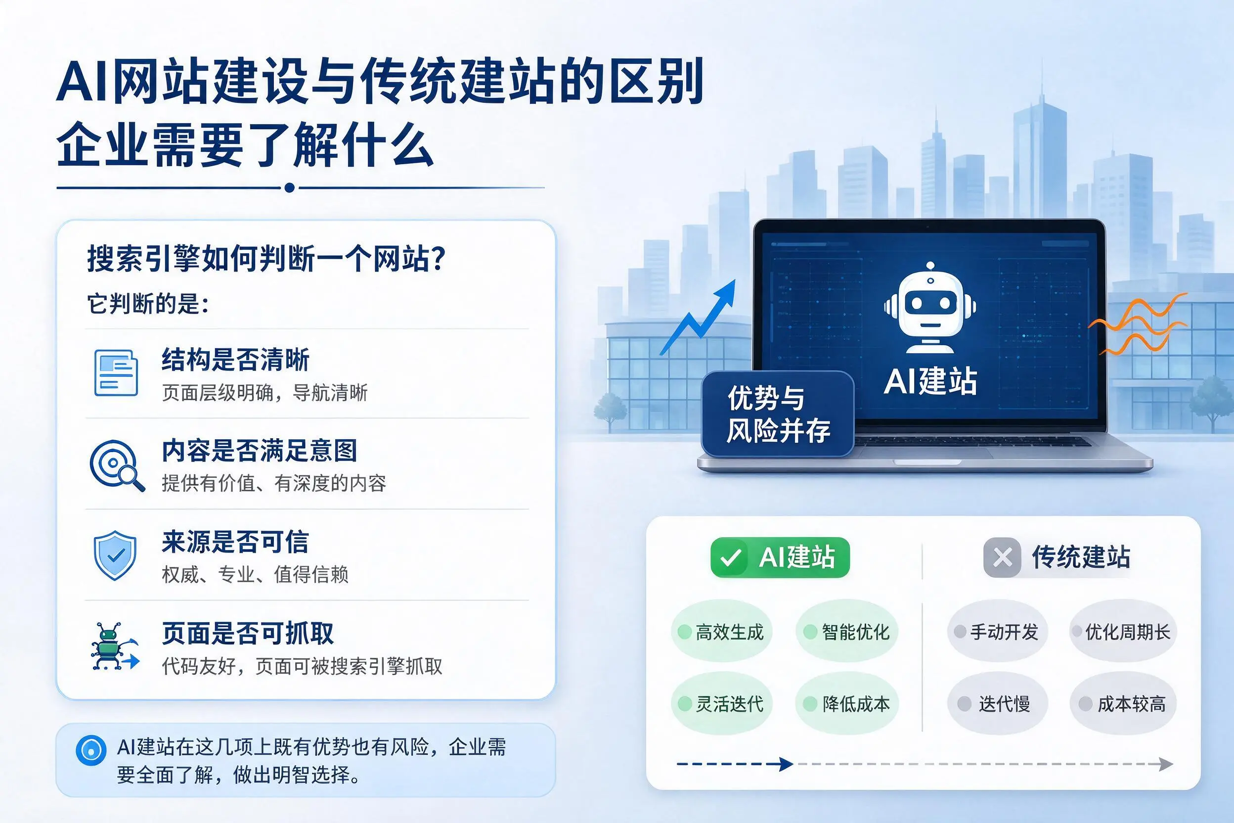 AI网站建设与传统建站的区别,淮安企业需要了解什么
